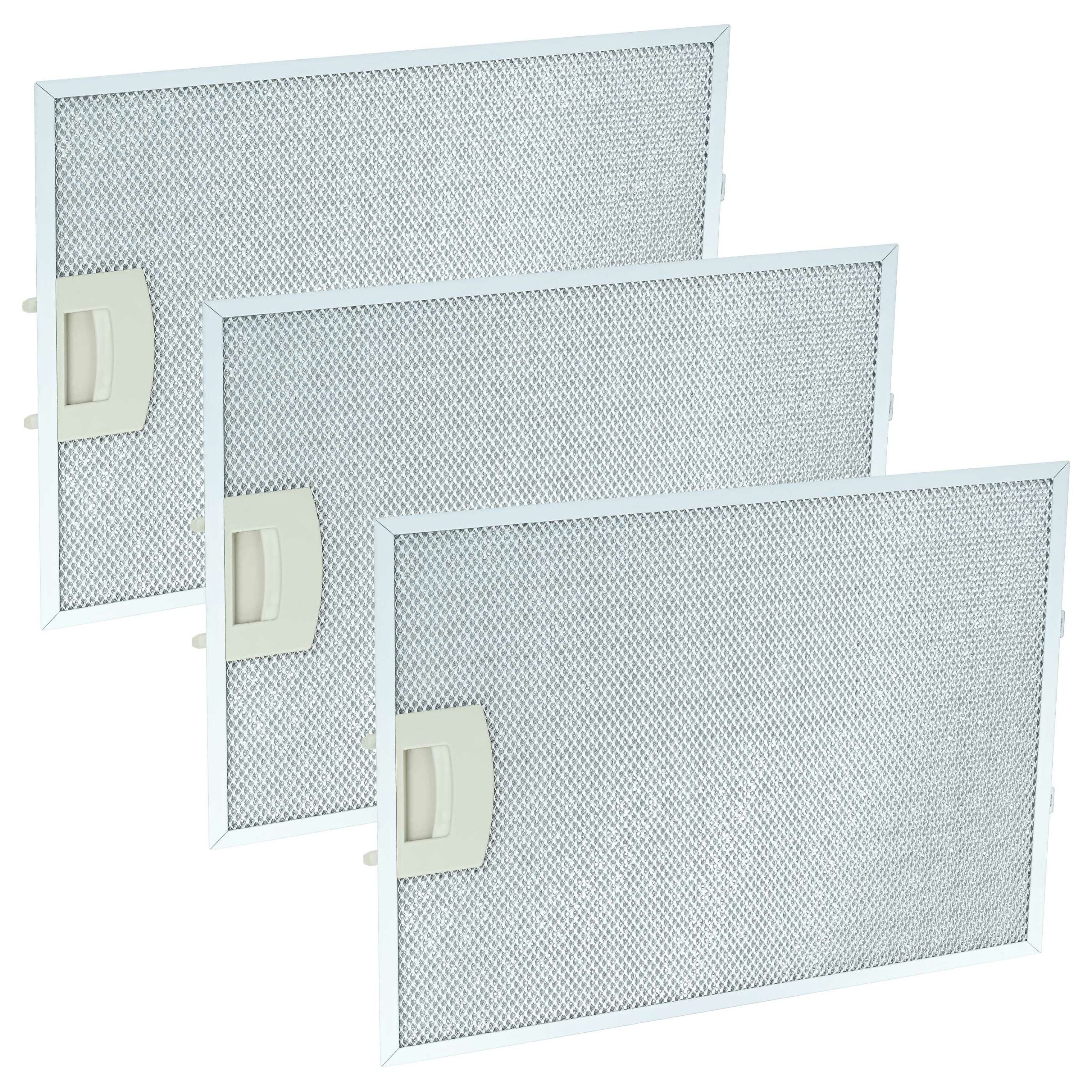Filtro de Gordura Metálico Longa Duração vhbw 3x - Compatível Bosch 00353110