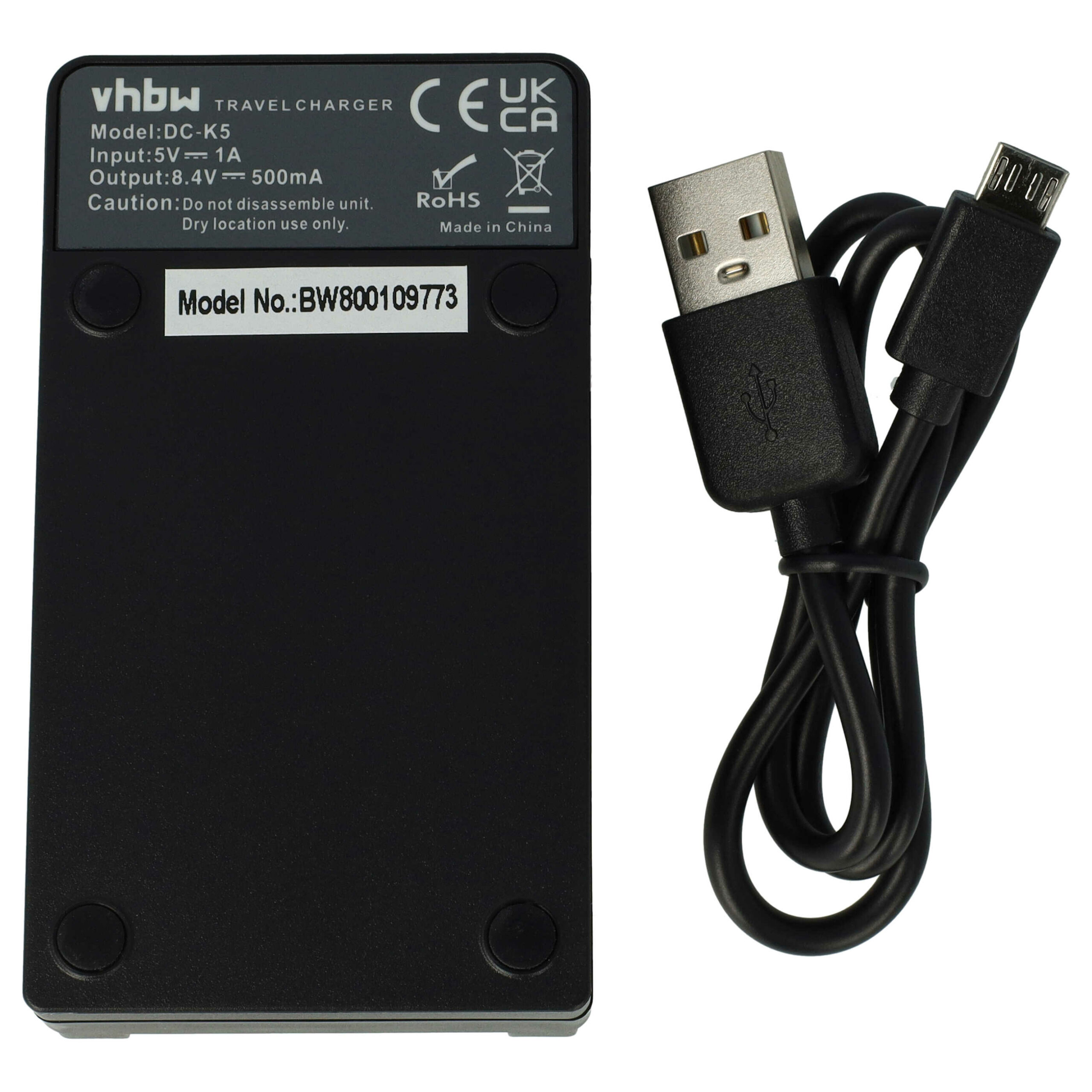 Carregador USB-C com Cabo para Baterias Nikon, Minolta e Câmaras Digitais - 0.5 A vhbw - Image 2