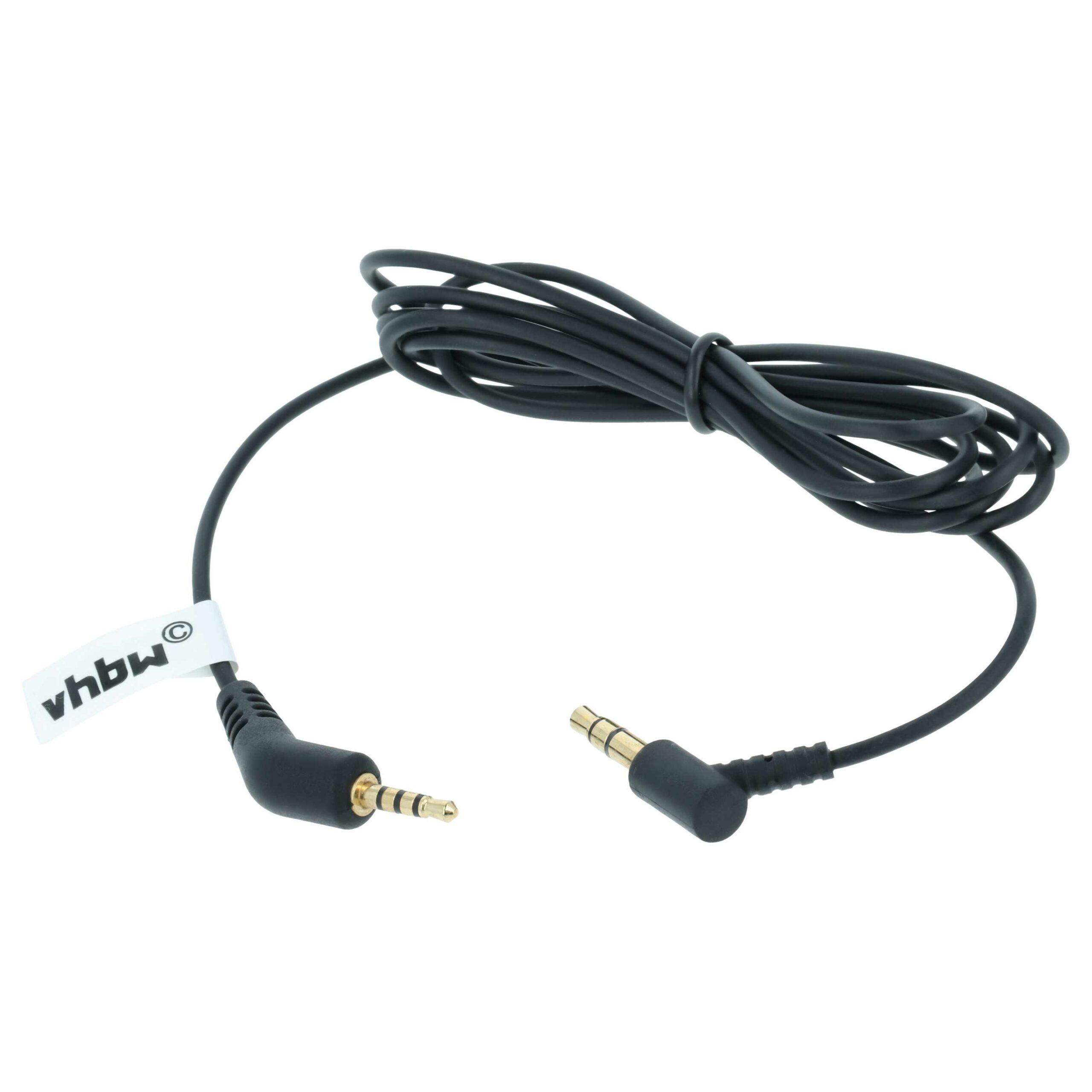 Cabo de Áudio para Auriculares Bose QuietComfort, 120 cm, vhbw
