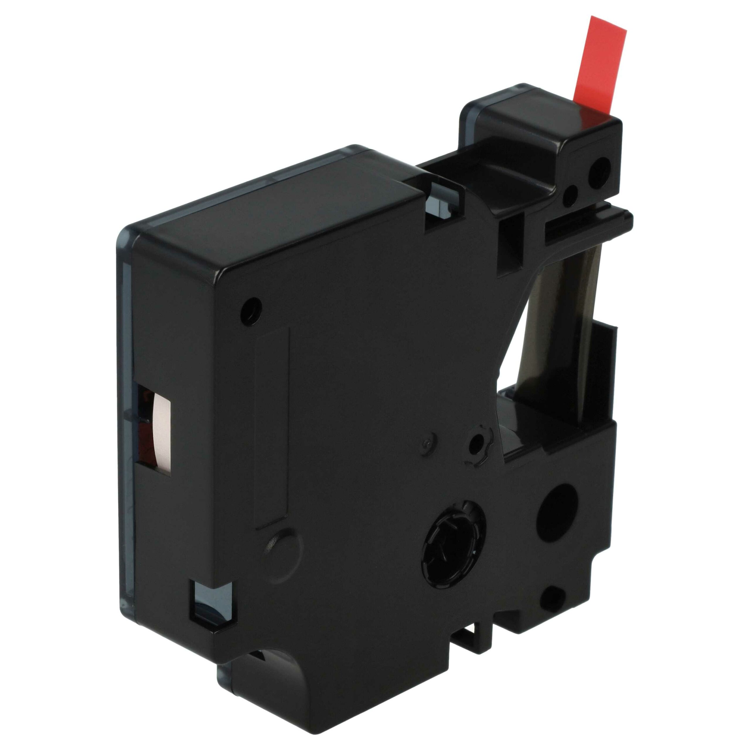 Fita de Etiquetas compatível com Dymo D1 43617 - 6 mm Preto sobre Vermelho - Image 2
