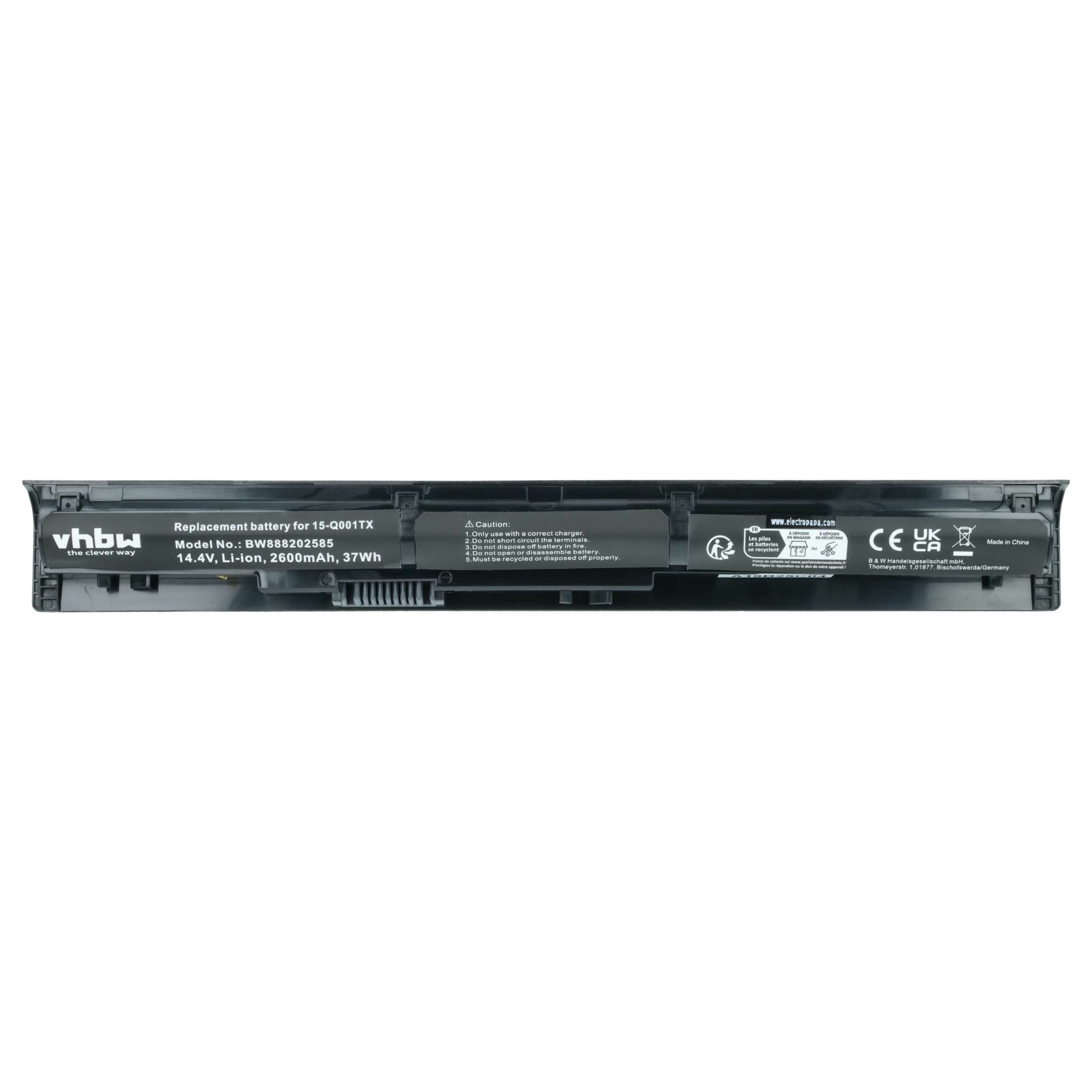 Bateria para Portátil HP vhbw - Substitui HP 811063-421, 805294-001, HSTNN-DB7B, 811346-001 - 2600 mAh 14.4 V Li-Ion - Image 3