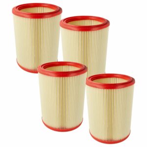 4x Filtro Pregueado de Substituição vhbw para Aspirador Festool 486241