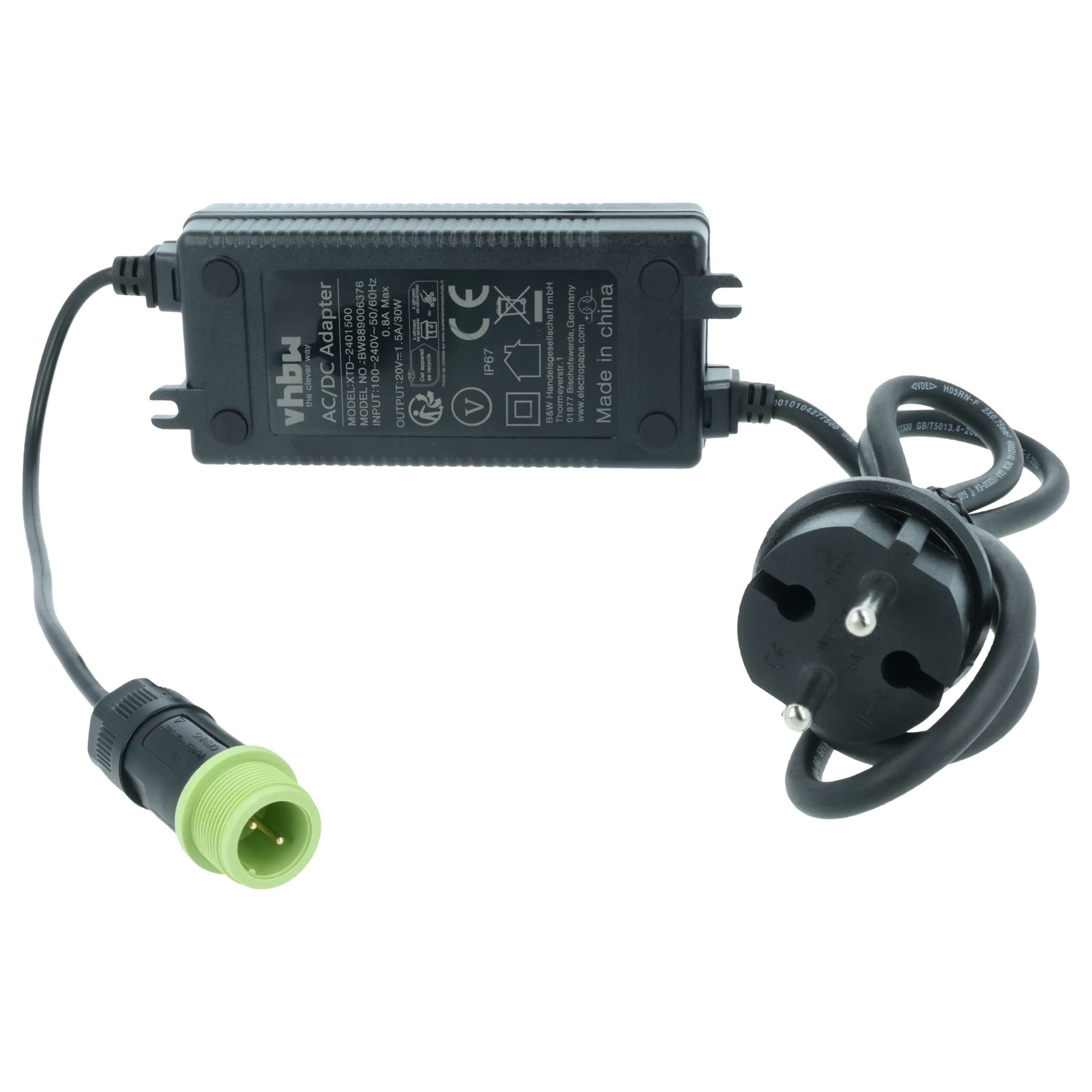 Adaptador de Alimentação de Corrente Alternada vhbw para Estação de Carregamento Worx WA3750.1 - Image 3