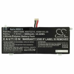 Bateria para Portátil Medion/Dynabook vhbw - 6000 mAh 7.6V Li-Polymer