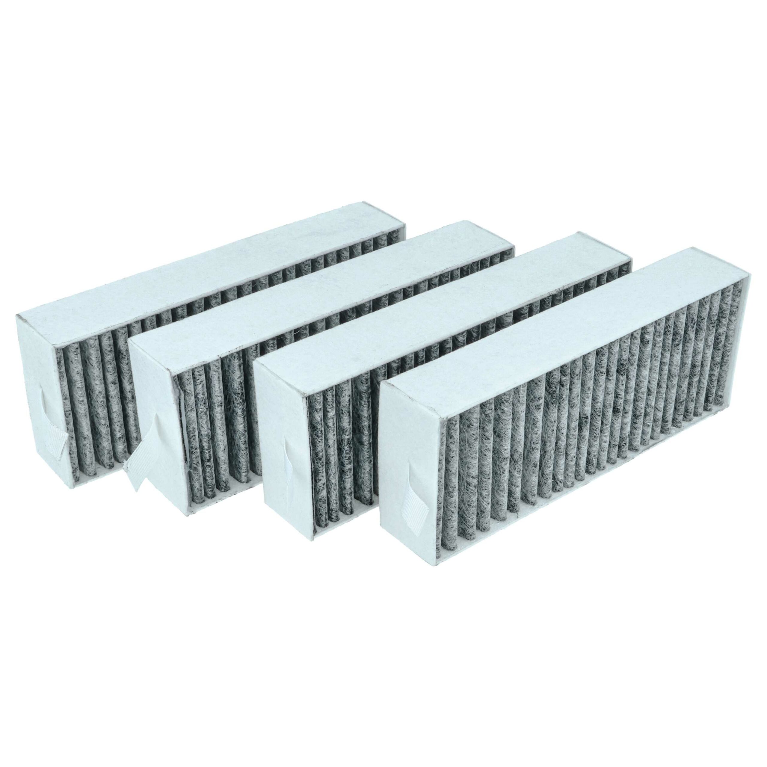 4x Filtro de Carvão Ativado Compatível Bosch HEZ9VRCRO para Siemens vhbw