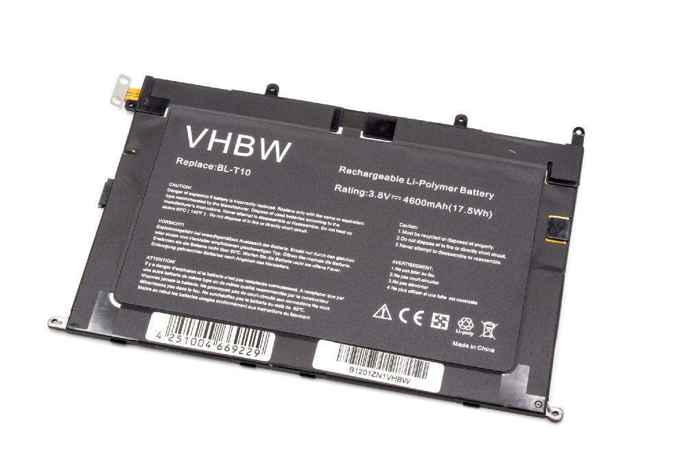 Bateria para Tablet LG compatível com EAC62159101, BL-T10 - 4600 mAh 3.8 V Li-polímero