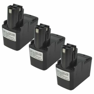 3x Bateria vhbw 12V 1500 mAh NiMH para Bosch 2607335055, 2607335054