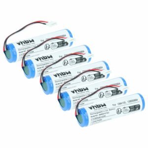 Bateria vhbw 2600 mAh 3.7 V para Scanner Datalogic (Substitui 128000894, RBP-GM40) - Pack 5 Unidades