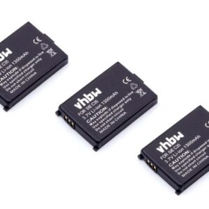 Pack 3x Bateria vhbw L36880-N5401-A102 para Telefone Siemens/Swisscom - 1300 mAh 3.7V Li-Ion