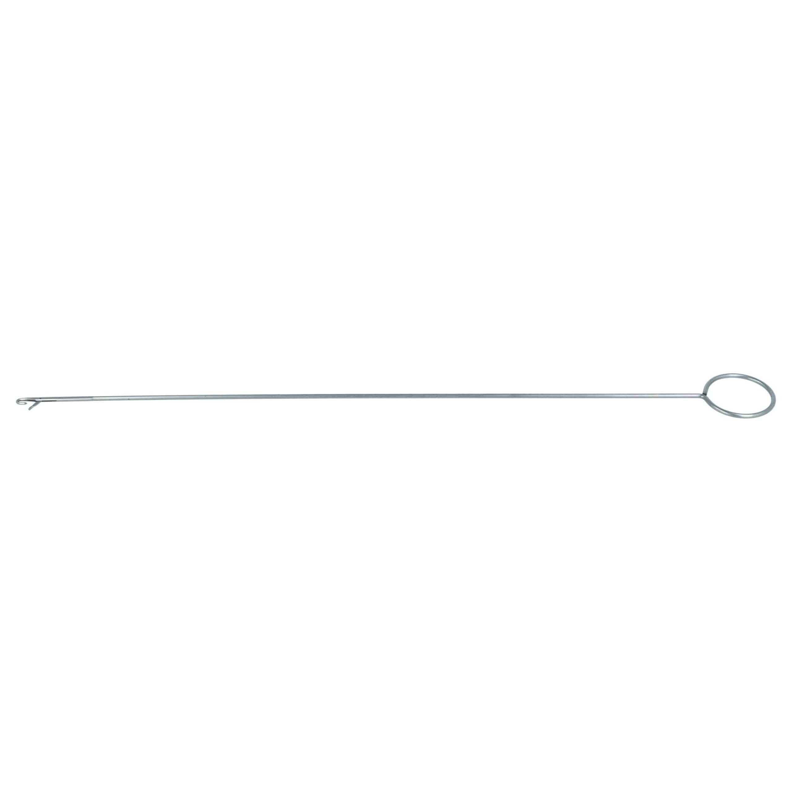 vhbw Agulha de Virar com Gancho - Agulha de Puxar Extra Comprida (26,5 cm), Metal - Image 3