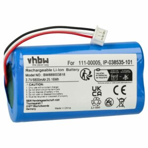 Bateria vhbw compatível com Sonos Roam - Li-Ion 6800 mAh (IP-038535-101, 111-00005)