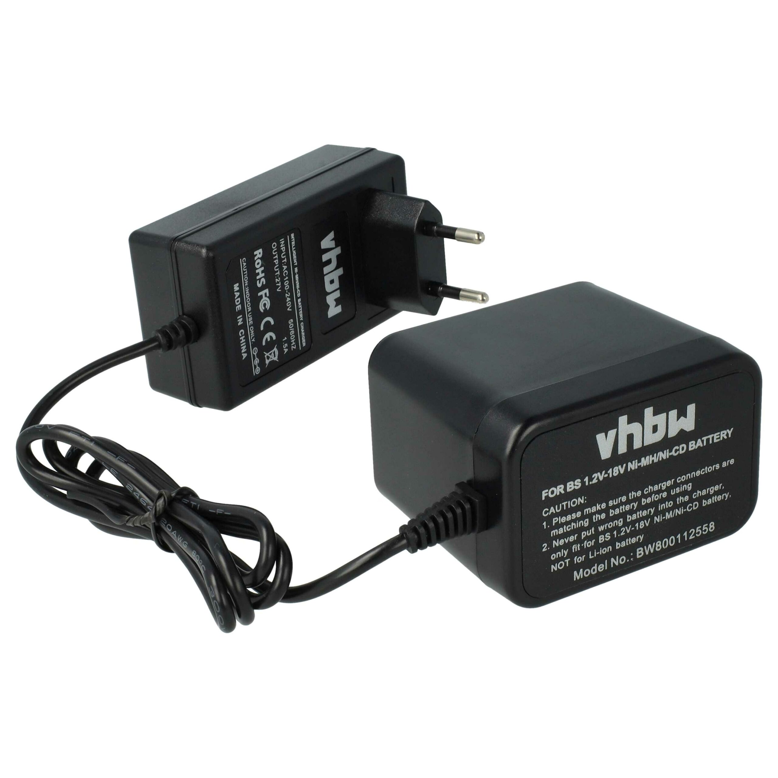 Carregador vhbw para Baterias Bosch 32609-RT - Ni-Cd, NiMH, 1.0A