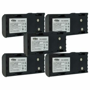 5x Bateria para Rádio Motorola HNN8133C, HNN9628A, HNN8308A - 1500 mAh 7.5 V NiMH + Clip de Cintura vhbw