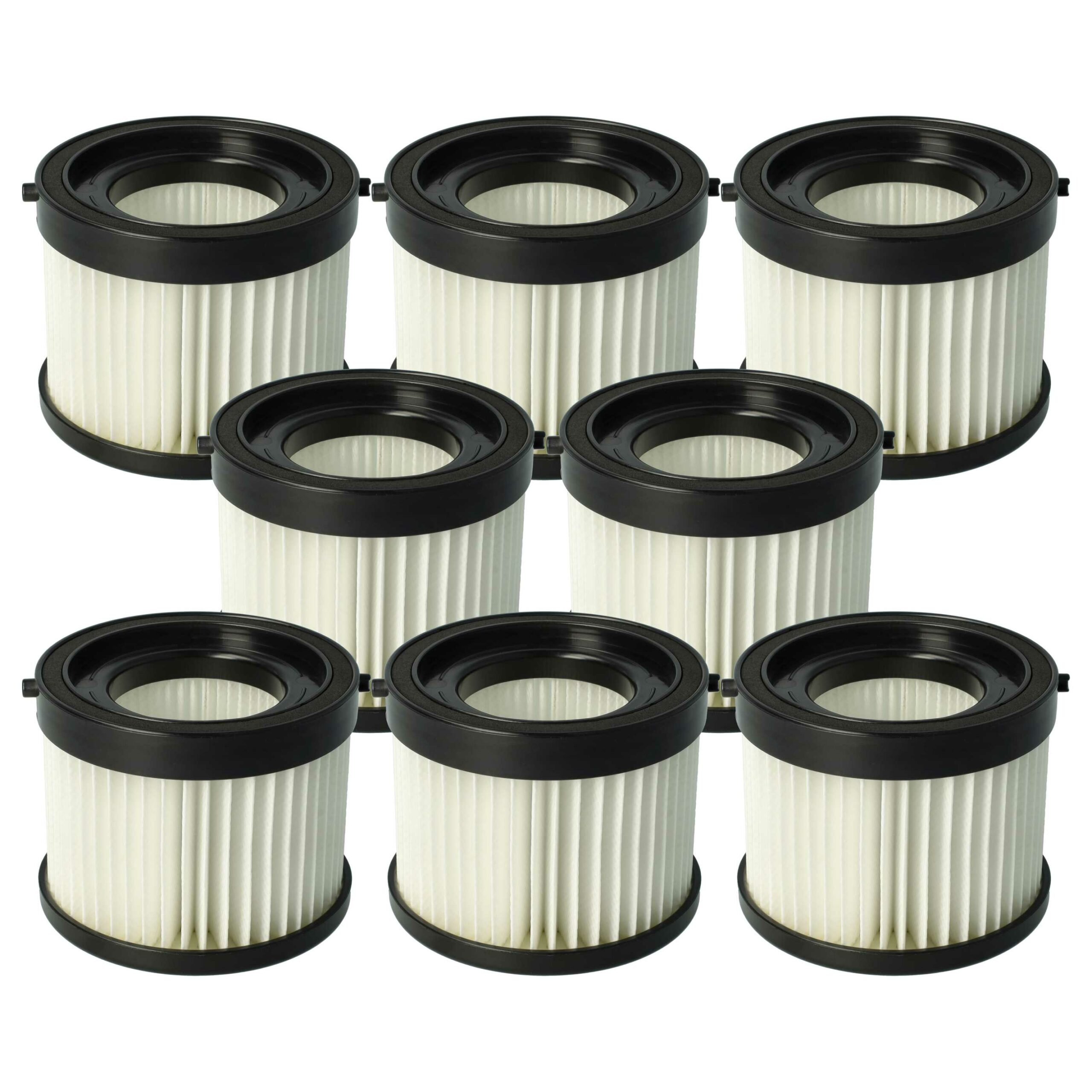 8x Filtro de Substituição vhbw para Aspirador Milwaukee BTI 4931454785