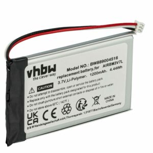 Bateria de Substituição vhbw para Autec R0BATT00E0018, BH3V7L, AIRBM3V7L - 1200 mAh