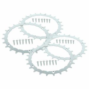 4 Picos de Tração em Aço Inoxidável para Cortador de Relva Robótico Bosch Indego M+ 700, S 500, S+ 500, XS 300 - 24 Dentes
