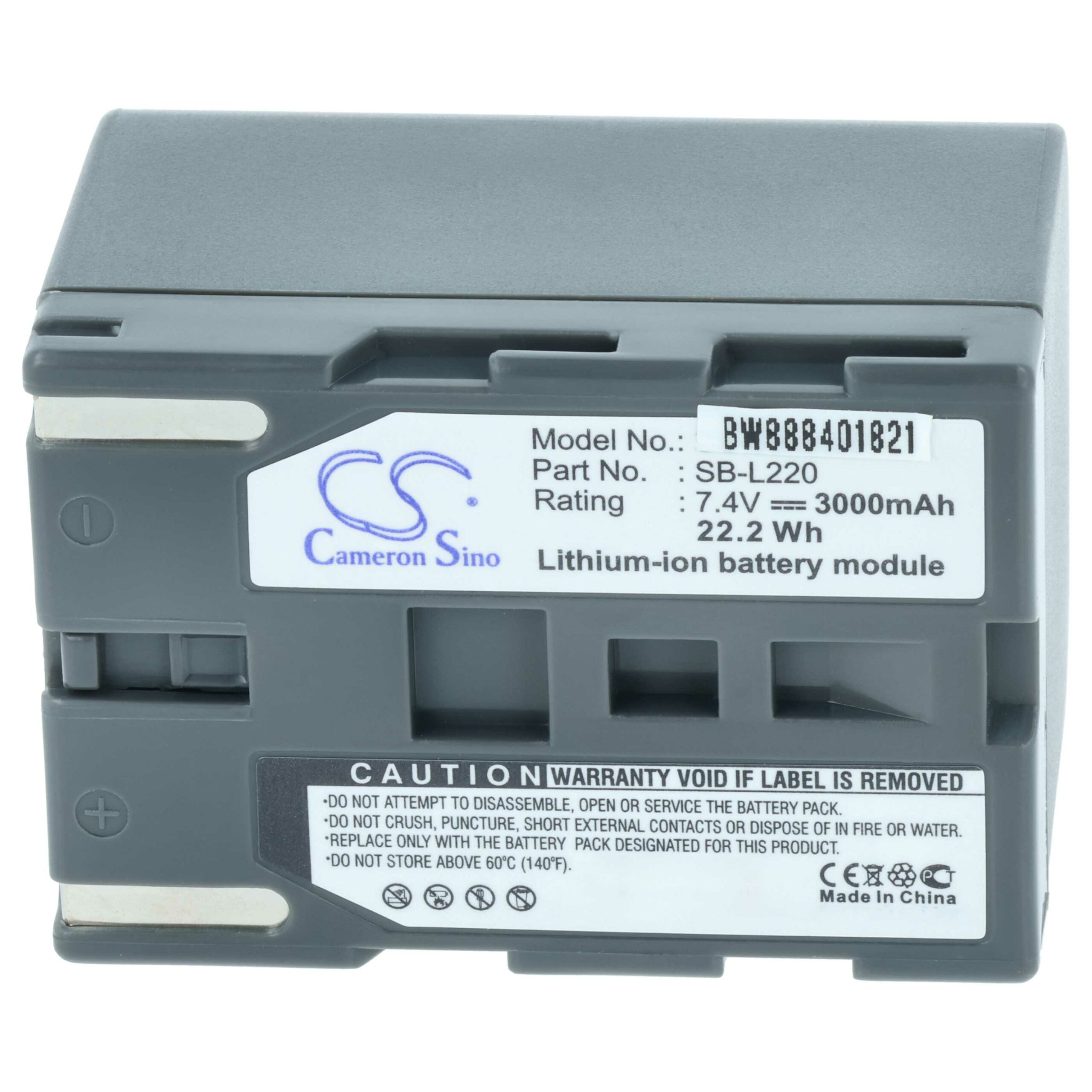 Bateria vhbw para Samsung SB-L70R, SB-L70A, SB-L70, SB-LS70AB, SB-L220, SB-L110 - 3000mAh, 7.4V, Li-Ion - Image 3