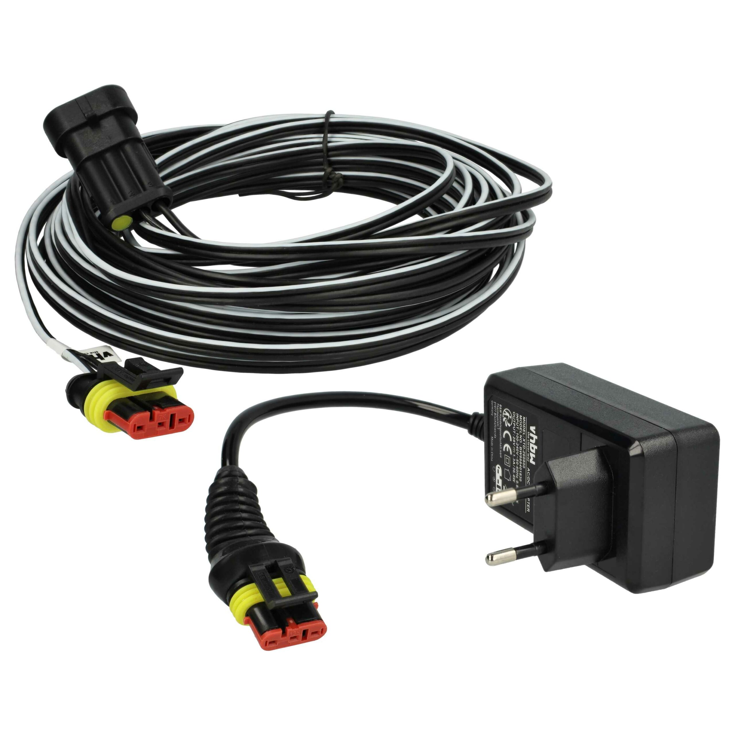 Adaptador e Cabo de Alimentação vhbw para Cortadores de Relva Robóticos Gardena, Husqvarna, McCulloch - 10m