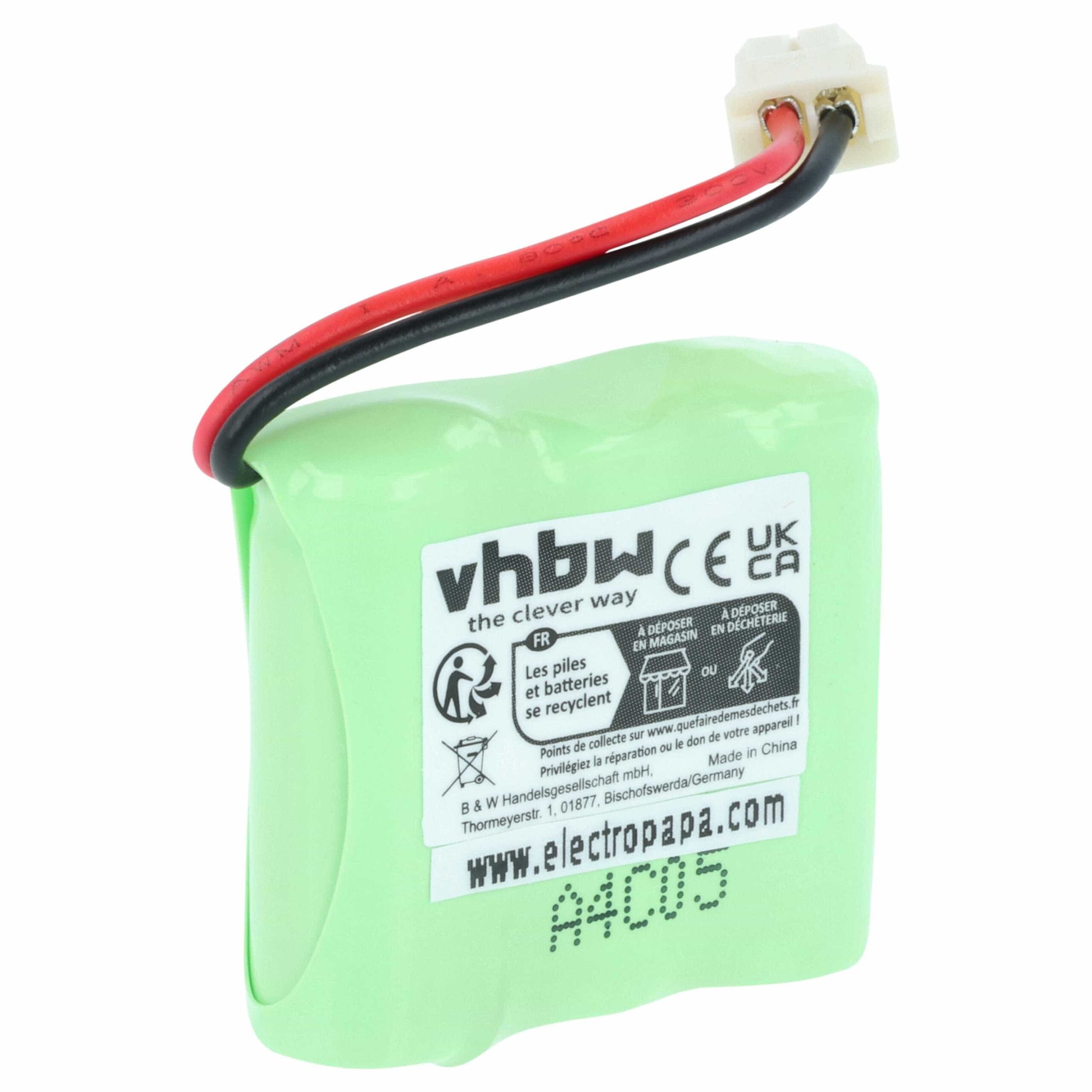 Bateria vhbw para Panasonic T301, T109 - Telefone fixo DECT 300 mAh 3.6 V NiMH - Image 2