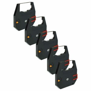 5x Fita de Tinta para Impressora Matricial Hanseatic 186c1, F018602 - Preta