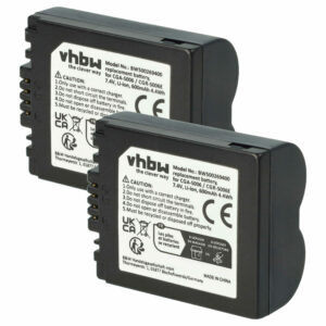 2x Bateria compatível Leica BP-DC5 - 600mAh, 7.2V, Li-Ion