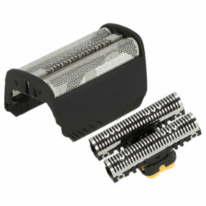 Bloco de corte e lâmina dupla com moldura vhbw compatível com Braun 30B, 30B Mul - preto
