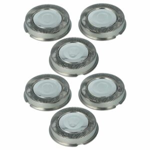 6 Cabeças de Corte Substitutas para Philips HP1917, HQ2 - vhbw Prata