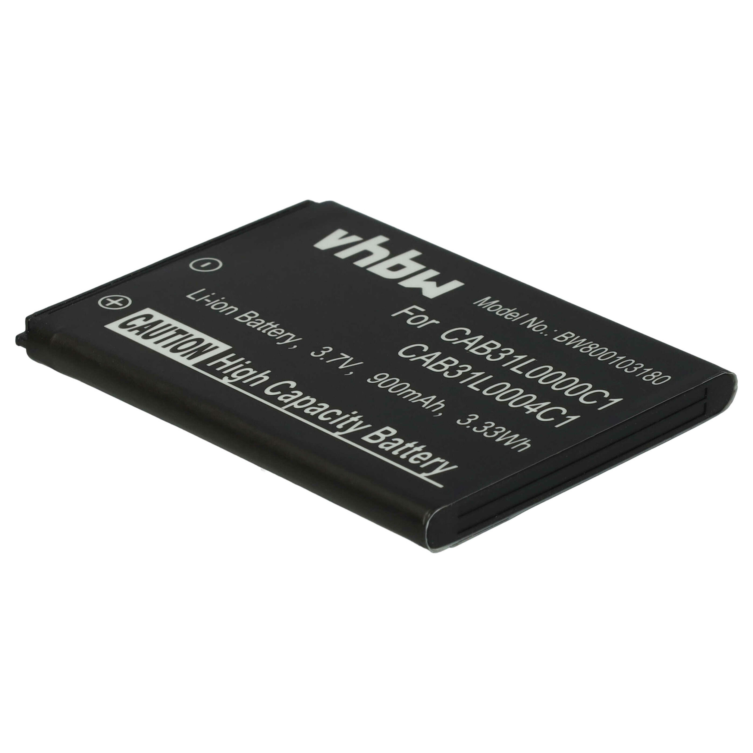 Bateria para Telemóvel vhbw compatível com Alcatel CAB31L0000C2, CAB31L0000C1, CAB31L0001C1 - 900 mAh 3.7 V Li-Ion - Image 3
