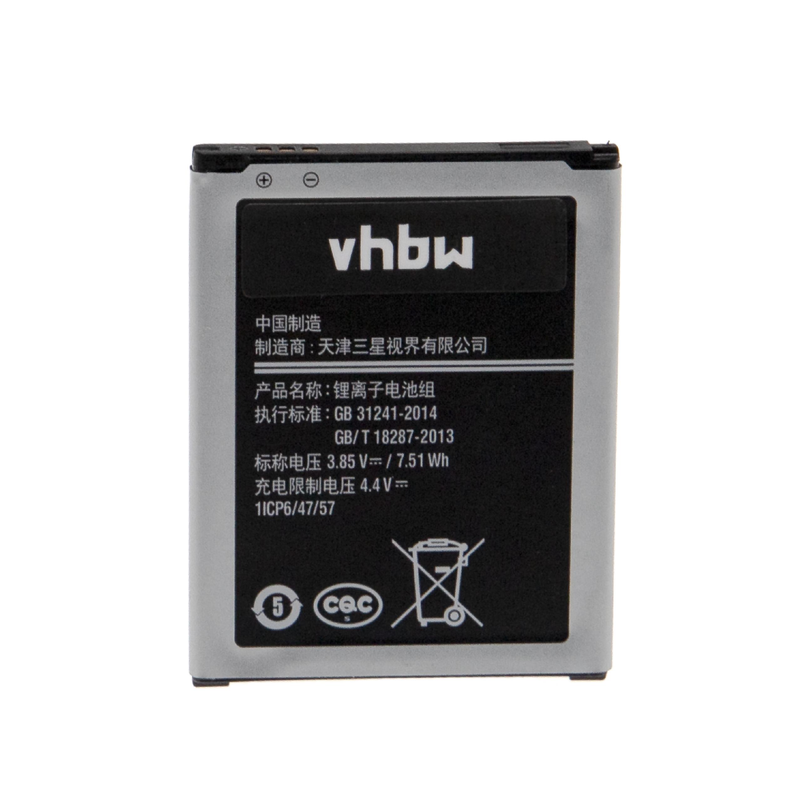 Bateria para Telemóvel Samsung EB-BG160ABC vhbw - 1950 mAh 3.85 V Li-Ion