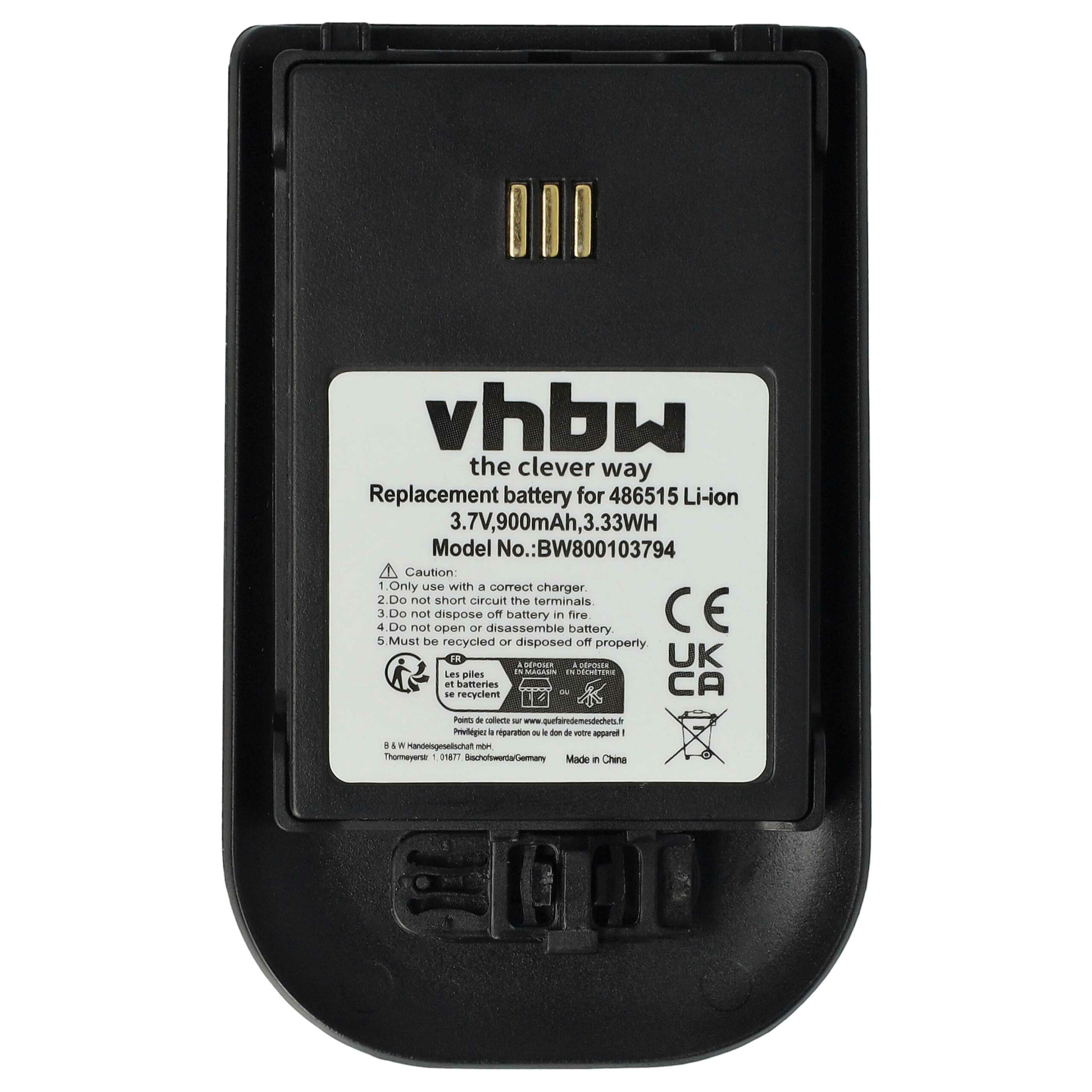 5x Bateria substitui Alcatel 3BN78404AA para telefone fixo Ericsson - 900 mAh 3.7 V Li-Ion - Image 3