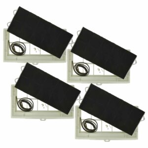 Pack de 4 Filtros de Carvão Ativado para Bosch DSZ13AF - Substituição para Coifas de Cozinha 49.5 x 29.5 x 6.2 cm