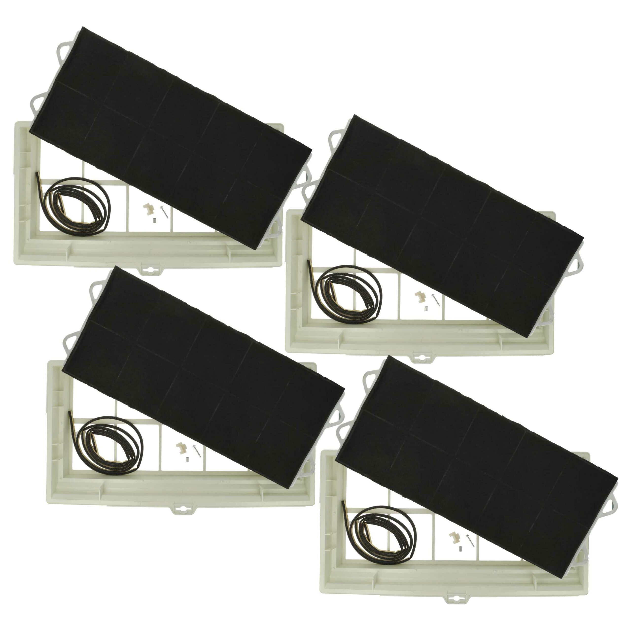 Pack de 4 Filtros de Carvão Ativado para Bosch DSZ13AF - Substituição para Coifas de Cozinha 49.5 x 29.5 x 6.2 cm