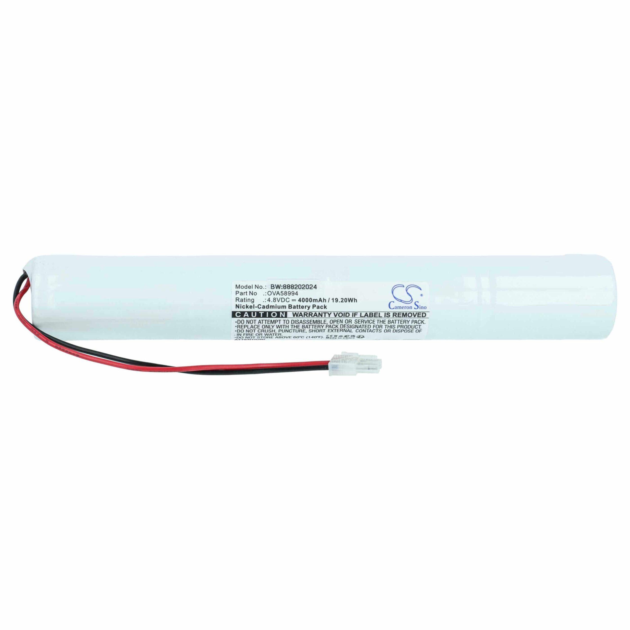Bateria de Emergência 2x vhbw Compatível Schneider OVA58994 - 4000 mAh 4.8 V NiCd - Image 3