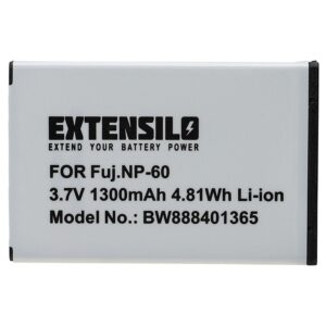 Bateria de substituição Casio NP-30 EXTENSILO - 1300mAh, 3.7V, Li-Ion