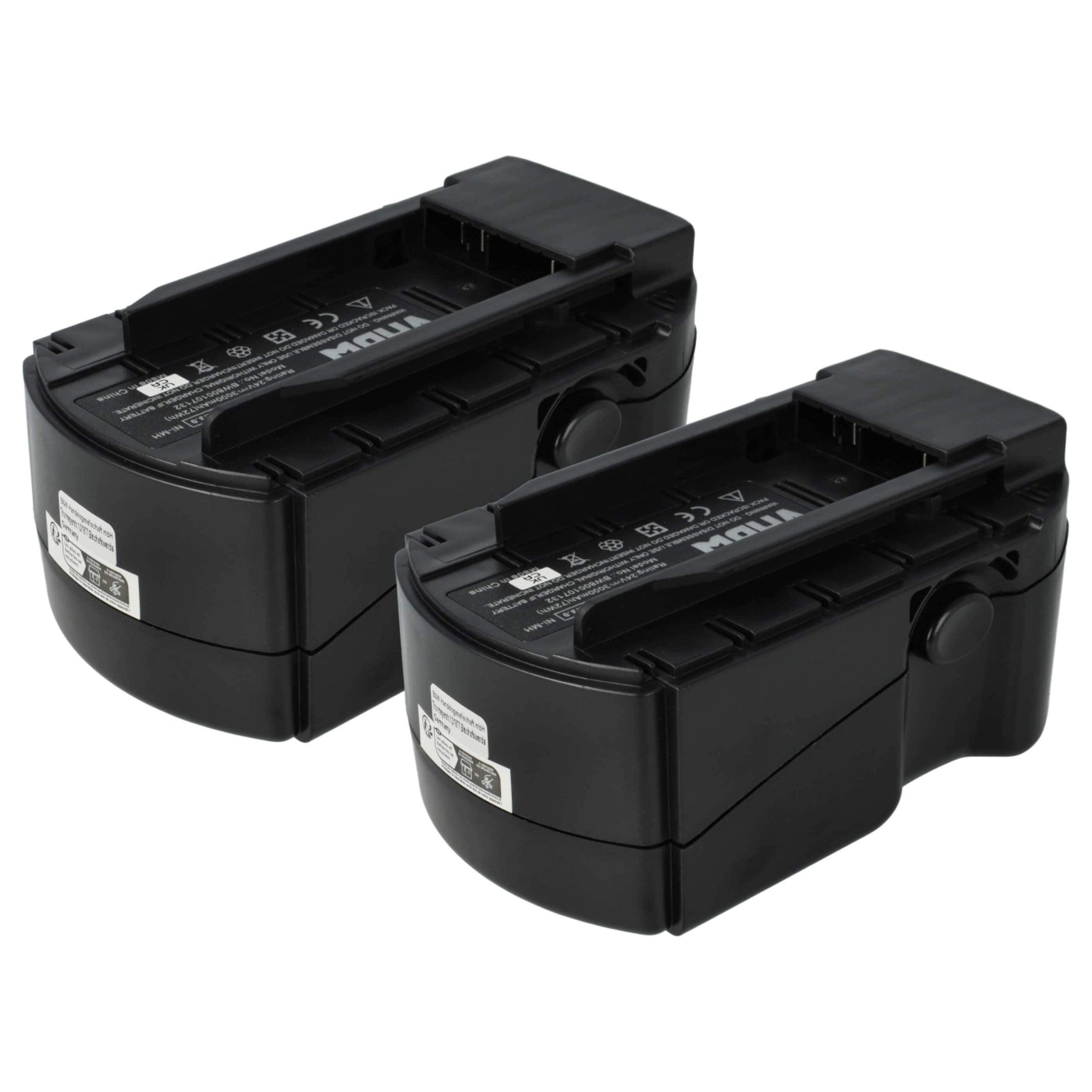 2x Bateria compatível Hilti B24, B 24/3.0, B 24/2.0 - 3000 mAh, 24 V, NiMH