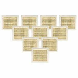 Pack de 10 Filtros Plissados para Aspiradores Hilti VC 5, VC 75-1 e Würth - vhbw