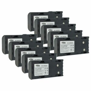 Bateria vhbw 10x para Rádio Motorola CB HNN8133C/HNN9628A/HNN8308A - 1500 mAh 7.5V NiMH com Clip