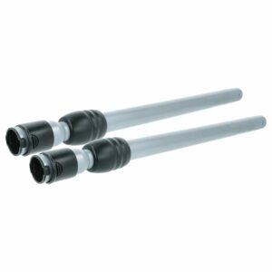 2x Tubo telescópico para Bosch BGS4U, Siemens Dynapower XXL, Edition 150, VSZ31455 - 61-99cm, preto/prata