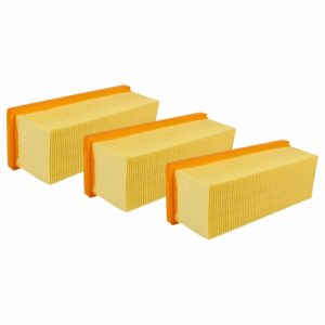 Pack 3x Filtro Plissado para Aspirador Kärcher 6.414-498.0 vhbw