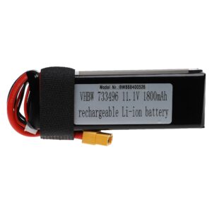 Bateria vhbw Li-polymer 1800 mAh 11.1 V XT60 para Modelos Telecomandados