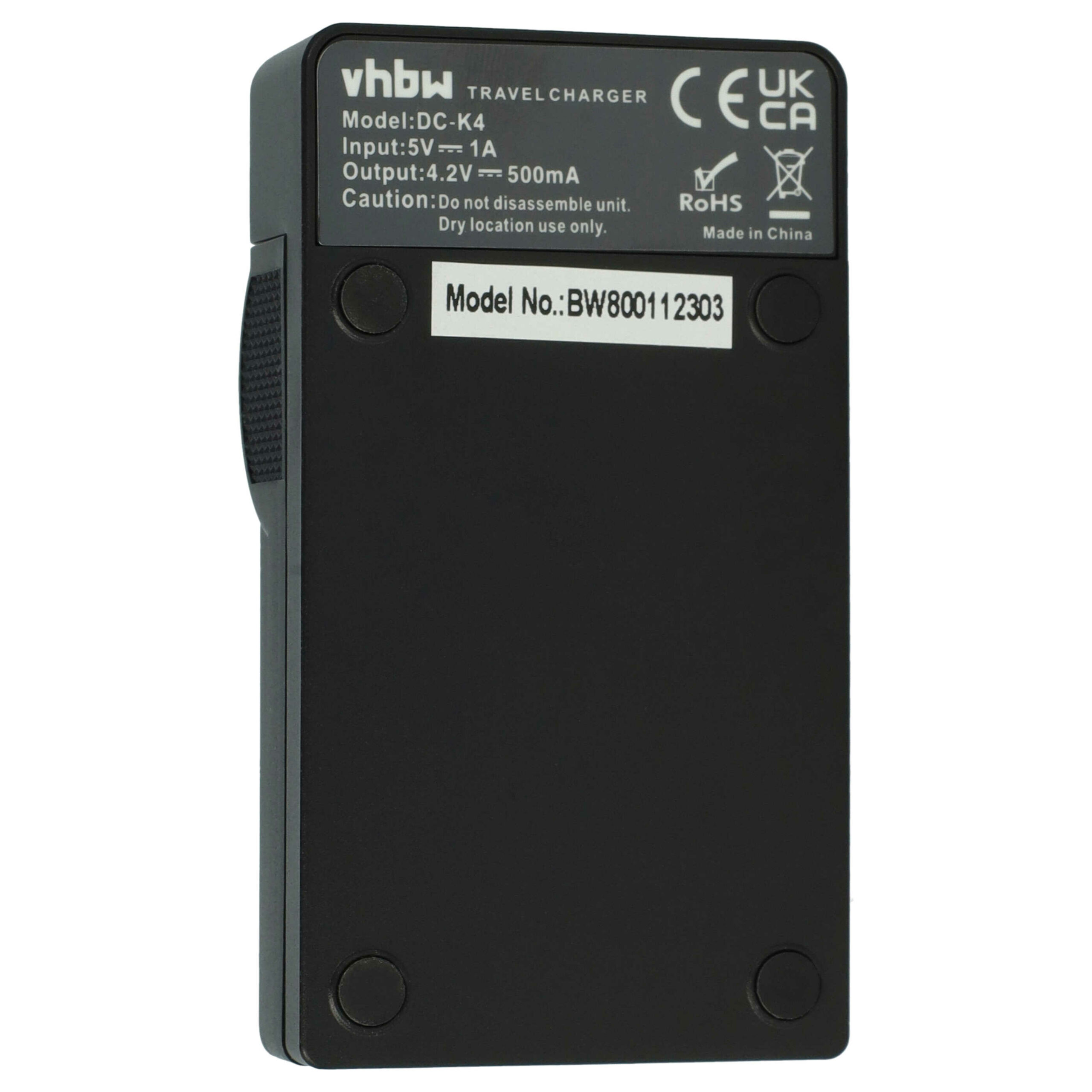 Carregador USB-C com Cabo para Bateria Olympus LI-10C - vhbw 0,5 A - Image 4