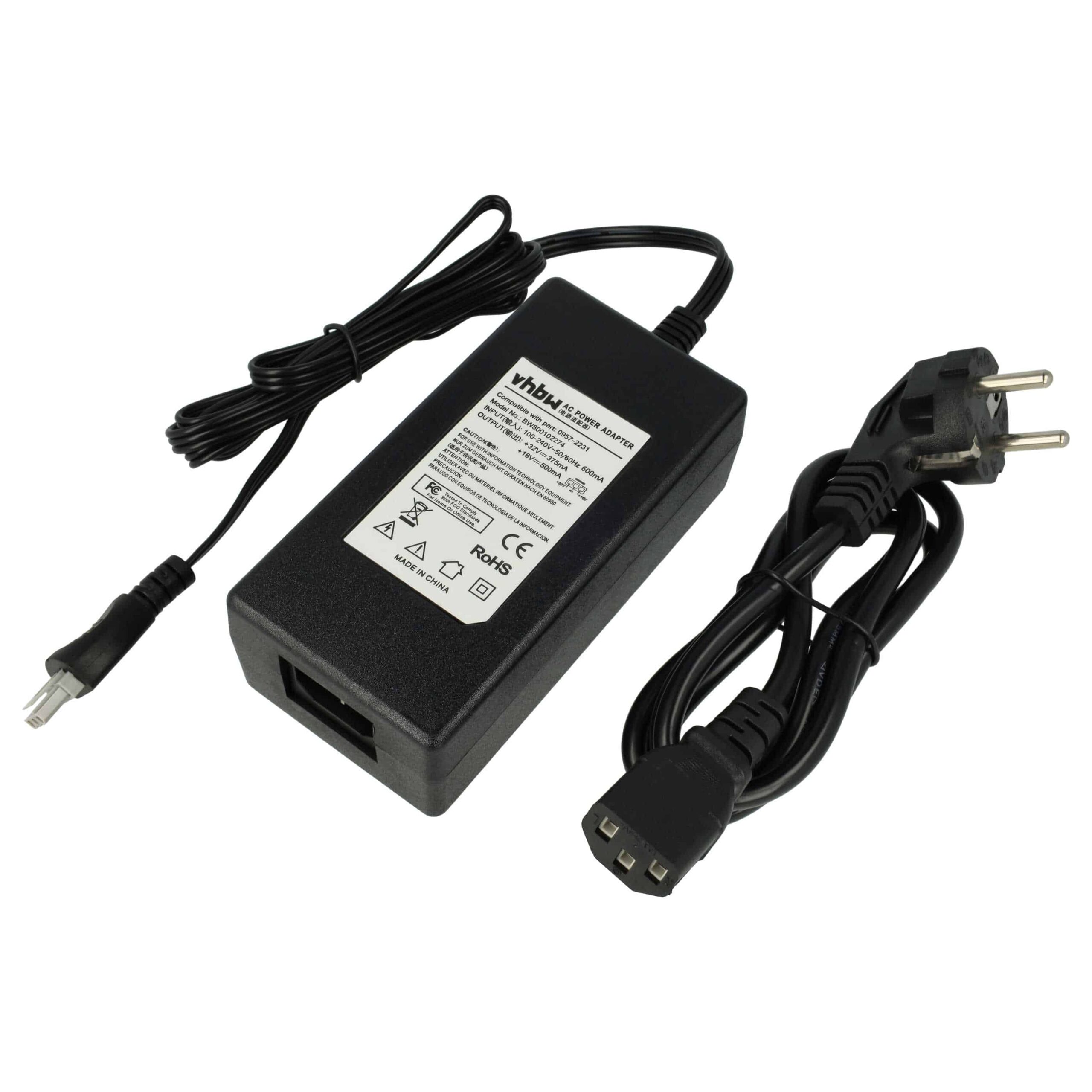 Adaptador de Alimentação CA vhbw para Impressoras HP (substitui 0957-2231)