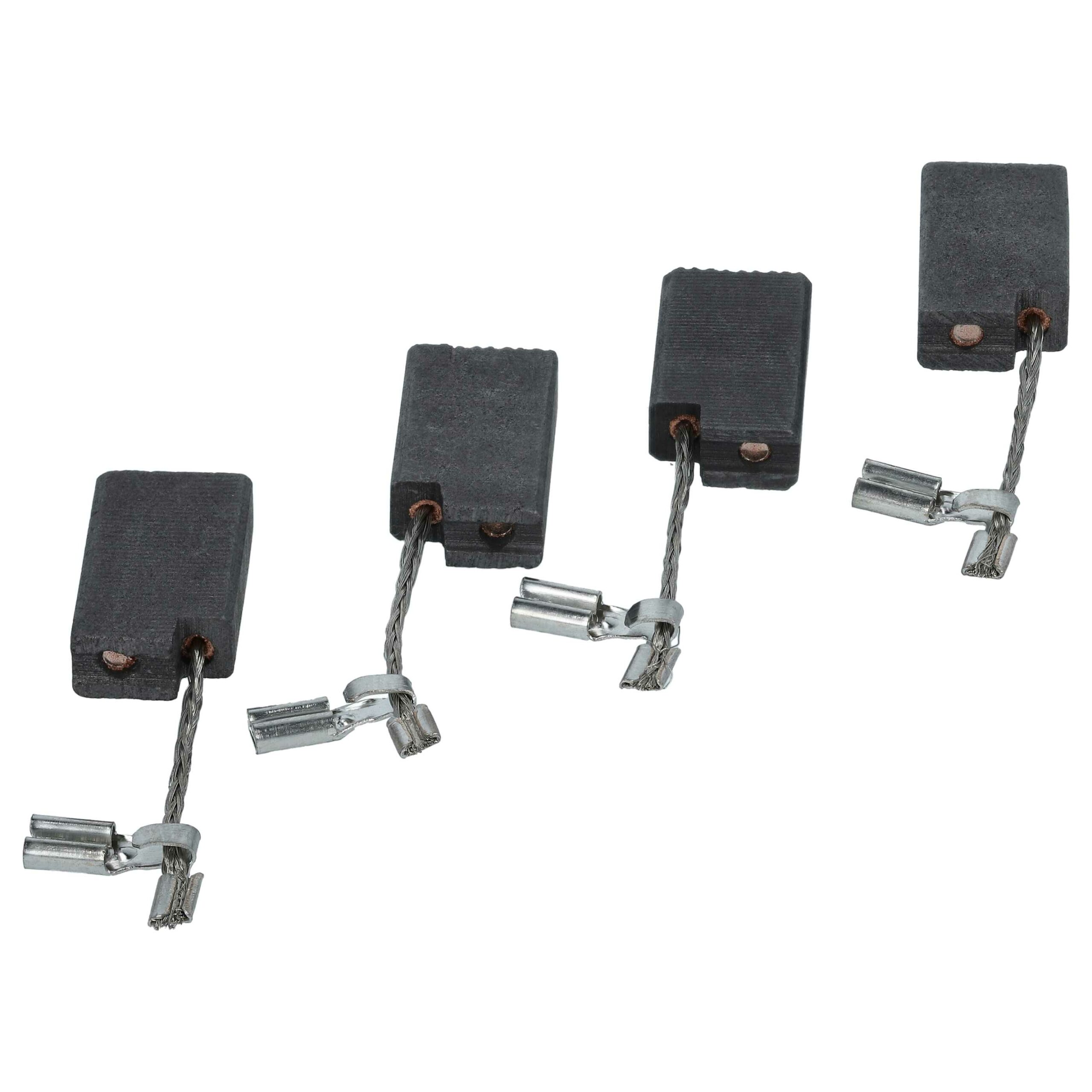 4x Escovas de Carvão vhbw Compatíveis com Fein 30711160000, 158, 30711158000 - 5 x 10 x 17 mm