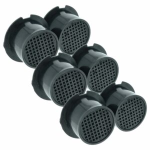 6x Filtro de Carvão Ativado para Frigorífico Bosch, Liebherr, Miele e Gaggenau - vhbw