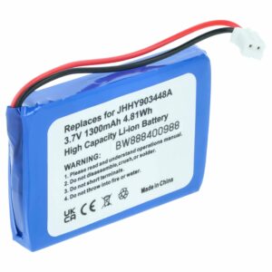 Bateria vhbw para Rádio Albrecht 083448, JHHY903448A - 1300 mAh 3.7 V Li-Ion