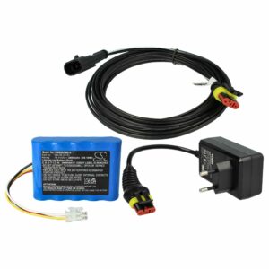 Bateria e Carregador vhbw para Cortadores de Relva Robóticos Gardena Sileno City, Husqvarna Automower 310, 105 - 2600mAh