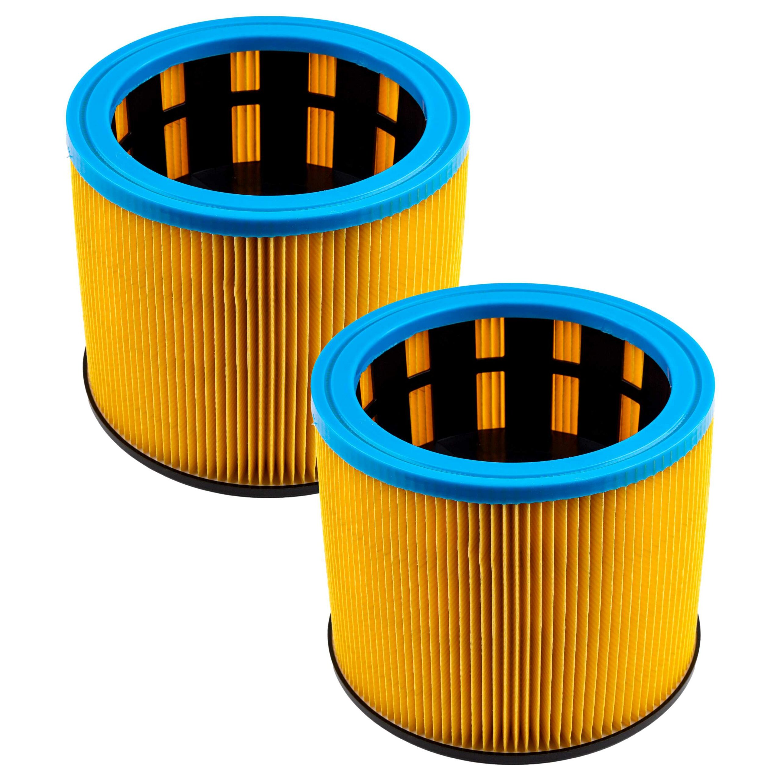 2x Filtro de Cartucho Starmix 413471, FP 7200 para Aspirador Starmix, azul/amarelo