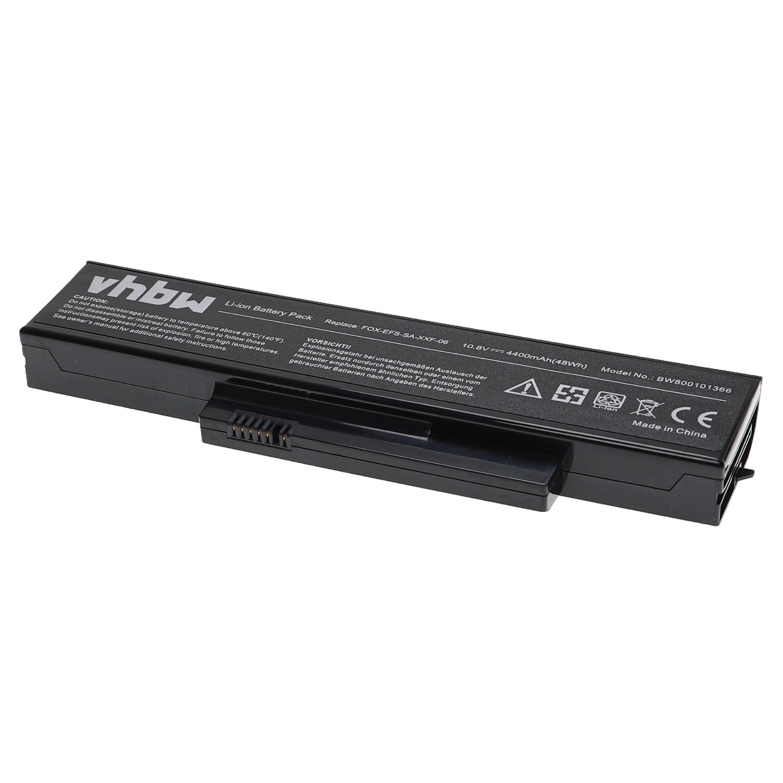 Bateria vhbw para Fujitsu-Siemens FOX-EFS-SA-XXF-06, FOX-EFS-SA-XXF-04 - 4400 mAh 10.8 V Li-Ion - Image 2