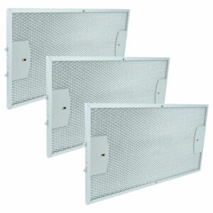 3 Filtros de Gordura em Metal vhbw - Compatível Siemens 00434107