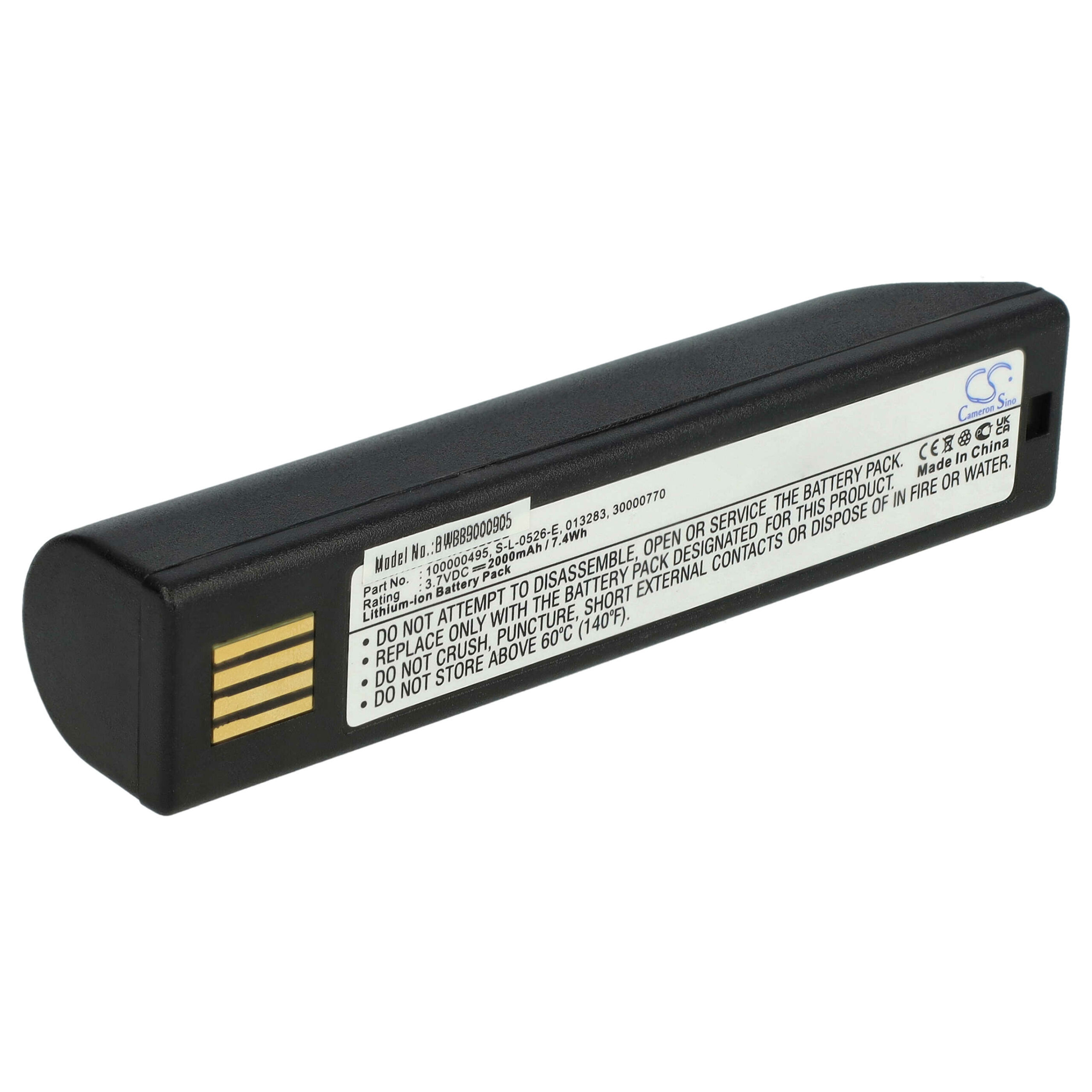 Bateria Compatível Honeywell 100006732, 013283, 100000495 para Scanner POS - 2600 mAh 3.7 V vhbw